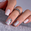 Curvlife Press on Nails Acrylic Fake Nails with Design Full Cover False Nails Reusable Nail Kit with Nail Glue Adhesive Tabs Nail File Artificial Glue on Nails (flowers, 30pcs)