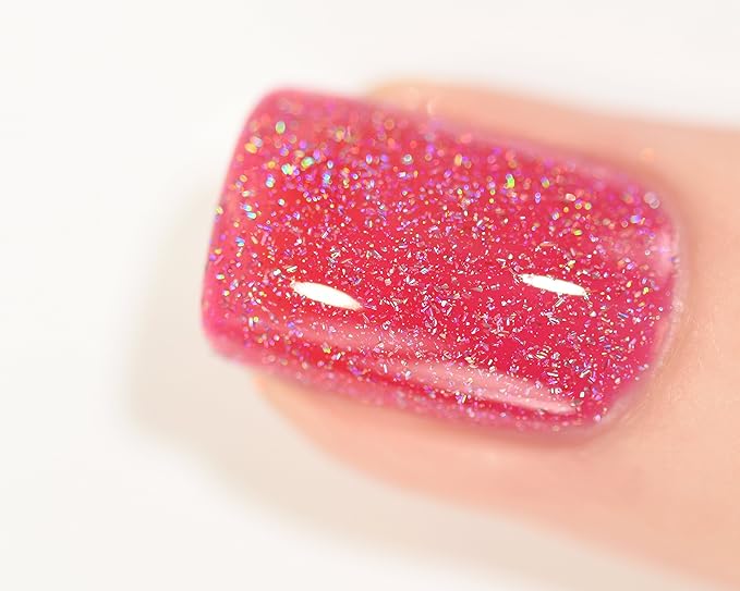ILNP Jello Shot - Paradise Pink Holographic Sheer Jelly Nail Polish