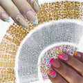 90 Sheets Nail Stickers for Nail Art, Flower Nail Art Stickers Gold Silver Line Star Floral Nail Decals for Nails Design, Aurora Nail Decor Nail Accessories for Women Girls