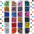 BLINGINBOX bedazzler kit Rhinestones 0.15inches SS16(3.8-4mm) 24 Colorful Nail Art Rhinestones Flatback Crystal gems 2 Boxes for colthes Wallet Camera Phone Doll Toy Decoration