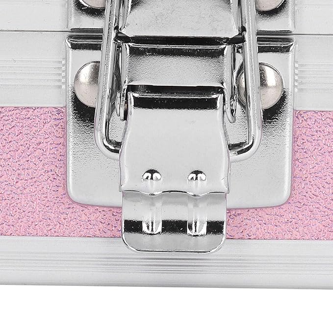 Nail Drill Bit Holder Storage Box, Multi Hole Nail Drill Bits Stand Displayer with Transparent Cover, Nail Bits Organizers Container (Dazzling )