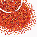 2000PCS SS16/4mm Crystal Rhinestones (Orange/Hyacinth), Bedazzling Flatback Glass Rhinestones for Crafting, Gems Diomand Charms for Tumbler Shoes Clothing Nail Art