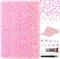 RODAKY Resin Jelly Rhinestones for Crafting Bedazzling,2-6MM Rhinestones for Nails Art,Light Pink AB Nail Rhinestone and Gems,Nail Diamond Flatback Gems Crystals Charms for Nail Design DIY Makeup