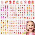 SAVILAND Glamkids Kids Press on Nails: 7 Days Of Ever-Changing Looks Press on Nails for Kids 8-12 Pre-Glue Full Cover Fake Nails for Girls Parties Sleepovers Makeovers LittleNailArtist