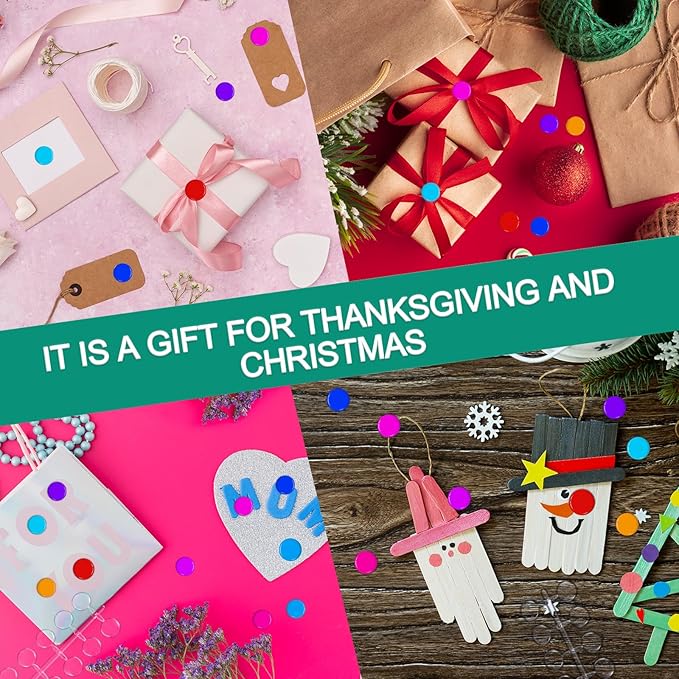 Prasacco 240Pcs Round False Nail Display Tips Clear Nail Art Color Display Chart with Adhesive Sticker Nail Display Card Sticks Nail Color Swatches for Nail Polish Training Practicing Color Displaying