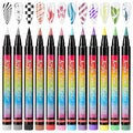 Nail Art Pens Set 12 Colors Nail Polish Pens Nail Art Markers Acrylic Paint Quick Drying Nail Art Pen DIY Nail Design Painting Drawing Kit