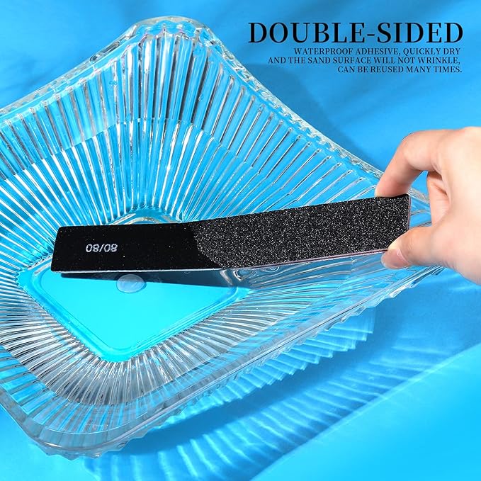 FANDAMEI 24PCS 80/80 Grit Nail File, Nail Files Kit, Double Sided Emery Boards for Nails, Professional Nail File for Natural Acrylic Nails, Rectangular Manicure Nail Files Set, Coarse Grit 80/80