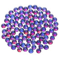 Flatback Rhinestones Non Hotfix Rhinestones for Crafts Glass Nail Rhinestones Nail Gems Crystals Rhinestones for Makeup Bags Shoes Decoration DIY(SS10,1440pcs,Blue Flame)