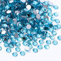 Aquamarine Flatback Rhinestones, Glass Rhinestones for Nail Art and Craft, Glue Fix, Loose Crystal Gemstones(Aquamarine, SS4, 1440pcs, 1.5-1.7mm)