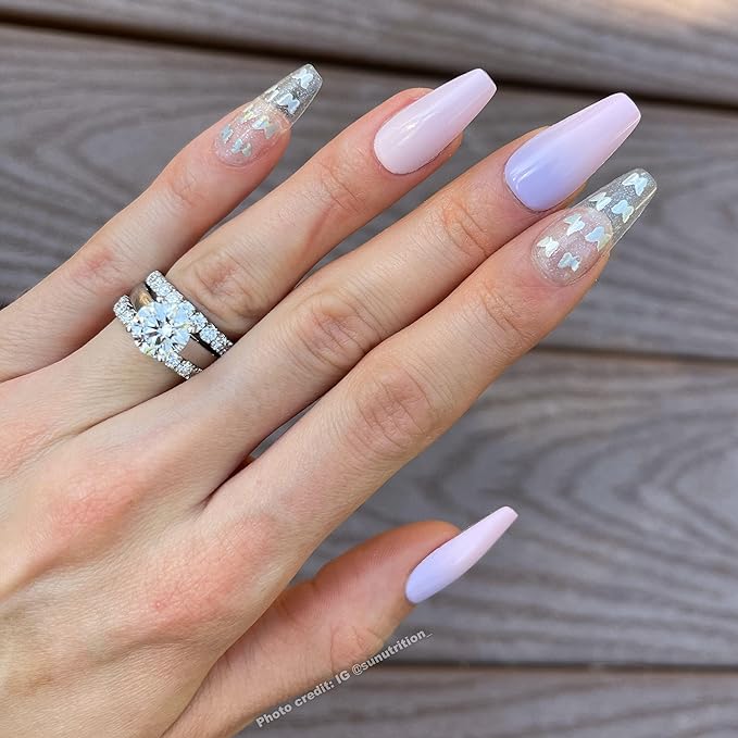The Nailest - Instant Luxury Acrylic Press-on Nails - Medium Coffin - Mariposa
