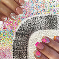 90 Sheets Flower Nail Art Stickers Decals 3D Self-Adhesive Daisy Cherry Blossoms Flower Nail Sticker Black White Colorful Floral Nails Supplies for Women Girls Manicure Decoration with Nail Tweezer
