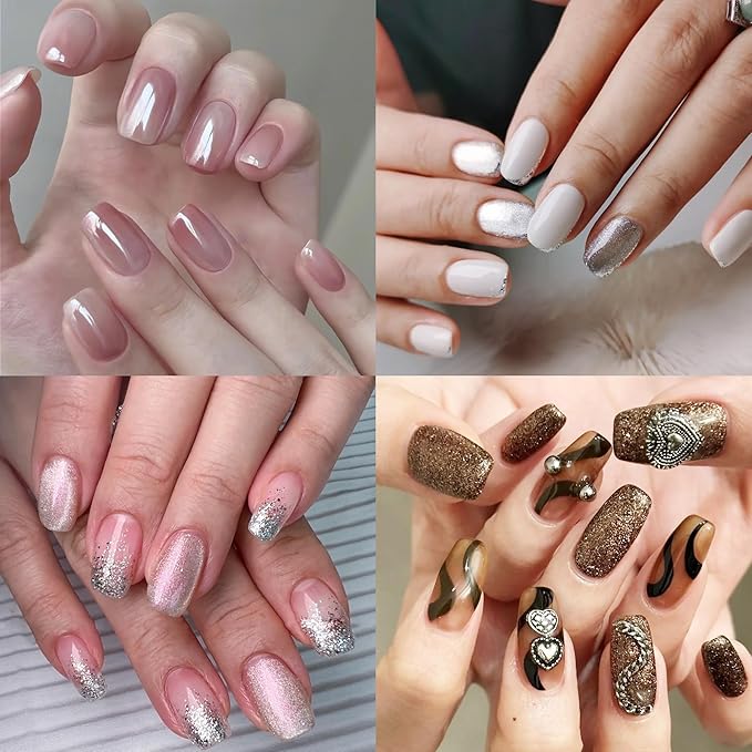 1000PCS Nail Tips Short Square French Duck Nail Tips Soft Clear False Nails Y2K Duck Feet Style Half Cover for Acrylic Nails Kit 10 Sizes 2 Shapes-Shape for Salon Home DIY Gifts