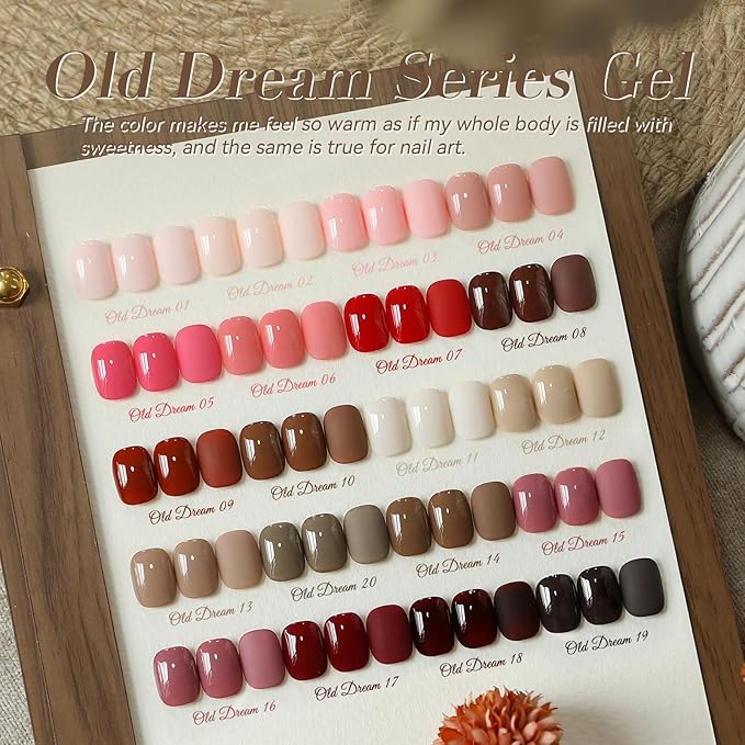 Born Pretty Nude Pink Gel Nail Polish Set 23PCS,Skin Tones Neutral Brown Burgundy Red Gel Polish with Base Gel Glossy & Matte Top Coat Gel Polish Kit for Salon Manicure and Nail Art DIY at Home