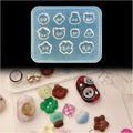 3D Button Nail Mold Multiple Shapes Buckle Silicone Nails Molds Accessories Gel Buttons Art Manicure Tools