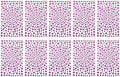 PATIKIL 2090 Pcs Acrylic Gem Sticker, 4 Size 3/4/5/6mm Self Adhesive Rhinestones Face Gem Stones Bling Jewelry for Nail Art Craft Clothes DIY Makeup Decoration Party, Dark Purple