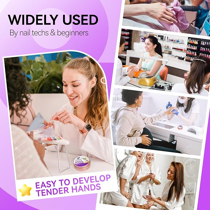Gelike EC Cuticle Remover Cream Softener - Vanilla Scented Nail Care for Beginners - Easy-to-Use Cuticle Eraser - Gently Softens Rough Skin Around Nails