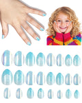 Cute Press on Nails for Kids,Girls Trendy Stuff Fake Nail Kit for Ages 5-12, Pre-glue Glitter Short Acrylic Nail Stick on Nails, Great for Girl Birthday Gifts, Parties&Makeovers Decoration
