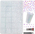 RODAKY Resin Jelly Rhinestones for Crafting Bedazzling,2-6MM Rhinestones for Nails Art,Jelly White AB Nail Rhinestone and Gems,Nail Diamond Flatback Gems Crystals Charms for Nail Design DIY Makeup
