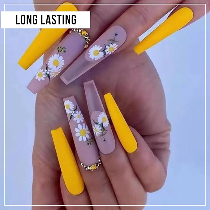 Nail Gel-X Natural Coffin XXL Tips Set - NeVi USA Premium Quality, 360 Tips in 12 Sizes - Complete DIY Nail Extension Kit | No Size 00 Included #10&11 are in the same section #10