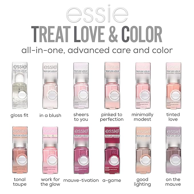 essie Treat Love & Color Nail Polish For Normal to Dry/Brittle Nails, Time To Unwind, 0.46 fl. oz.