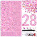 30000Pcs Resin Rhinestones for Bedazzling with Tweezers, Light Pink AB Rhinestones for Crafting with B7000 Jewelry Glue for DIY Crafts Clothing Tumblers Shoes Fabric Nail Art
