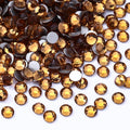 Topaz Flatback Rhinestones, Glass Rhinestones for Nail Art and Craft, Glue Fix, Loose Crystal Gemstones(Topaz, SS16, 1440pcs, 3.8-4.0mm)