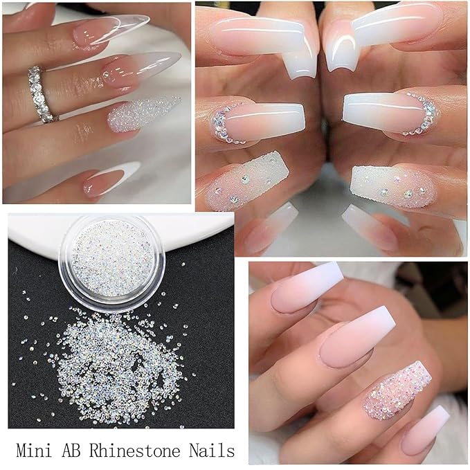 Flatback Nail Art Pearls Flower Bow Butterfly Nail Charms with Rhinestones Gold Silver Colorful Pearls Rhinestones Gems for Women Acrylic Manicure Decorations Supplies
