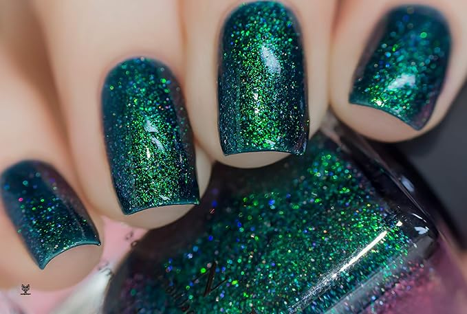 ILNP Riddle Me This - Deep Blue Holographic Shimmer Nail Polish