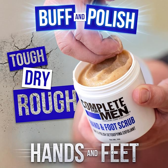 Hand and Foot Scrub: Exfoliating Feet, Hand Exfoliant, Sugar Scrub for Dry Skin, Moisturizing Rough Skin Remover, Ideal for Hands and Feet Care, Scrub for Men