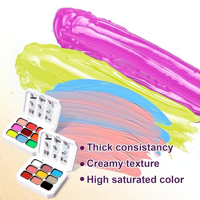 Gradient Painting Gel Set, 18 Bright&Sculpture Ombre Gel Nail Polish Oil Painting Effect,Long-lasting Silky Texture Highly Saturated French Manicure Soak of UV/Led Home Salon DIY Nail Art