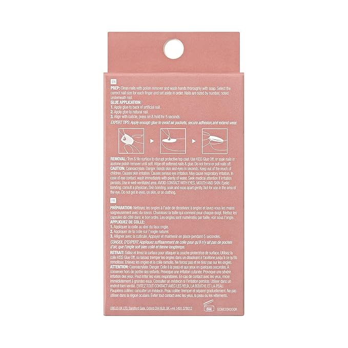 GoldFinger 24 Pcs Press On Nails, Medium Oval Fake Nails, Classic Red Gel Stick On Extensions, Reusable DIY Full Cover False Nail Kit with Glue, Manicure Stick & File, 7 Day Long Lasting Wear