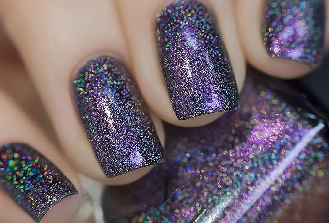 ILNP Pulse - Purple to Gold Color Kissed Ultra Holographic Nail Polish