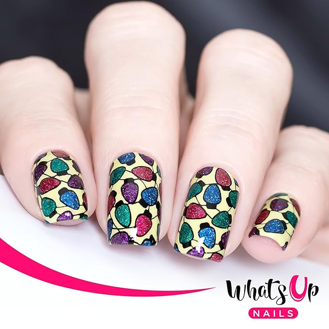 Whats Up Nails - B022 Winter Time Stamping Plate for Christmas Winter Nail Art Design