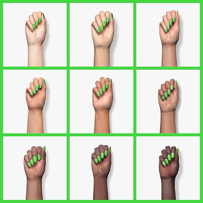 Beetles Neon Green Gel Nail Polish, 15ml Soak Off UV LED St Patricks Day Nails Lamp Salon DIY Home Gift for Women Lime Green