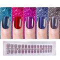 Press on Nails Short Square, OPkssnails 150pcs Glittering Cat Eye Soft Gel Nail Tips, Reusable & Natural Acrylic False Nails for Women and Girls Stick on Nails in 15 Sizes