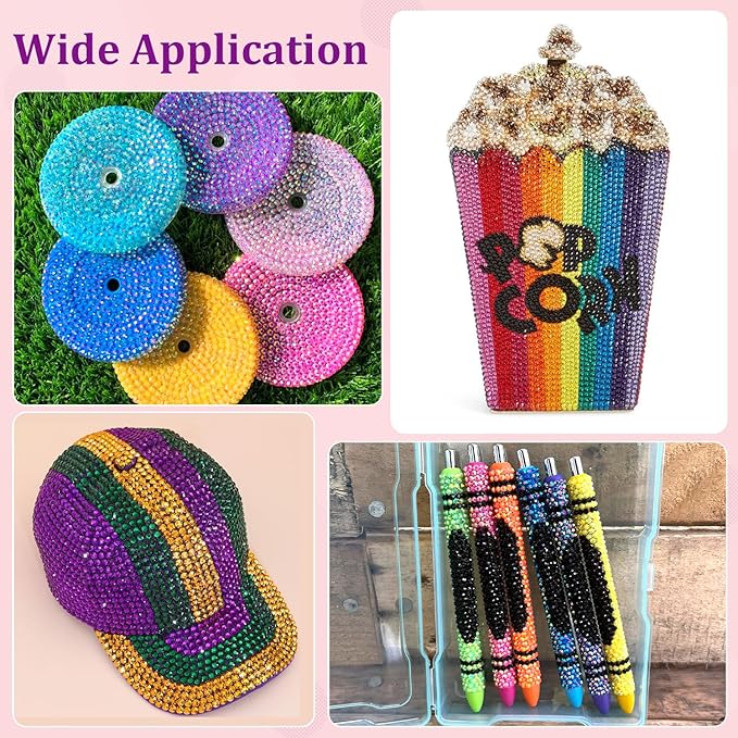 22000Pcs Resin Rhinestones for Bedazzling with Tweezers, Multicolor 2/3/4mm Rhinestones for Crafting with 3Pcs 10ml B7000 Jewelry Glue for DIY Crafts Clothing Tumblers Shoes Fabric Nail Art