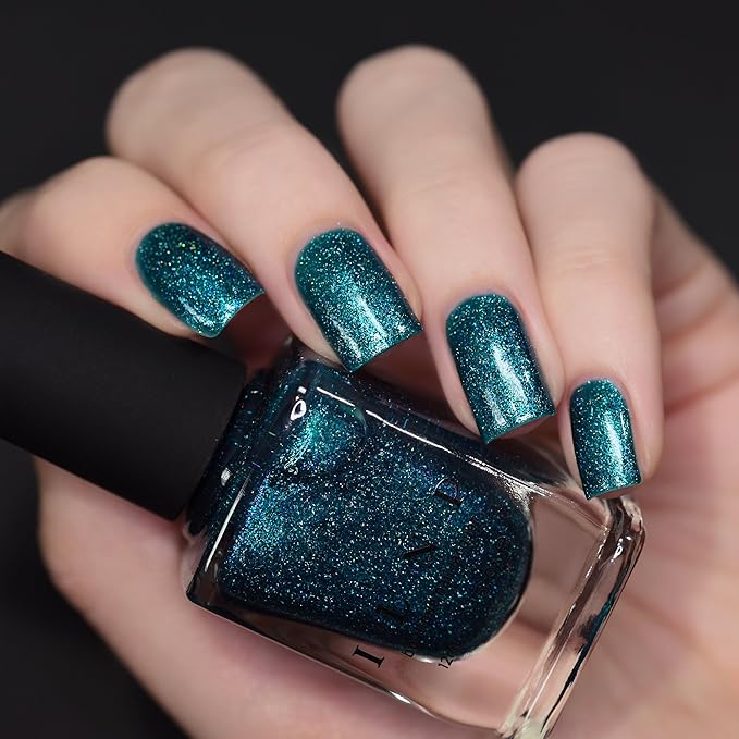 ILNP Party Favor - Vivid Teal Holographic Nail Polish