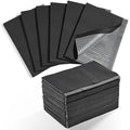 Makartt Disposable Nail Mats: 50Pcs Foldable Nail Paper Towels for Table Acrylic Practice Sheet 3 Ply Waterproof Nail Art Table Mats Clean Pads for Salon Manicure Tattoo Black