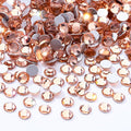 Champagne Flatback Rhinestones, Glass Rhinestones for Nail Art and Craft, Glue Fix, Loose Crystal Gemstones(Champagne, SS4, 2880pcs, 1.5-1.7mm)