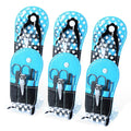 Polka Dot Flip Flop Manicure Sets Manicure Kit Personal Care pack of 6 Blue