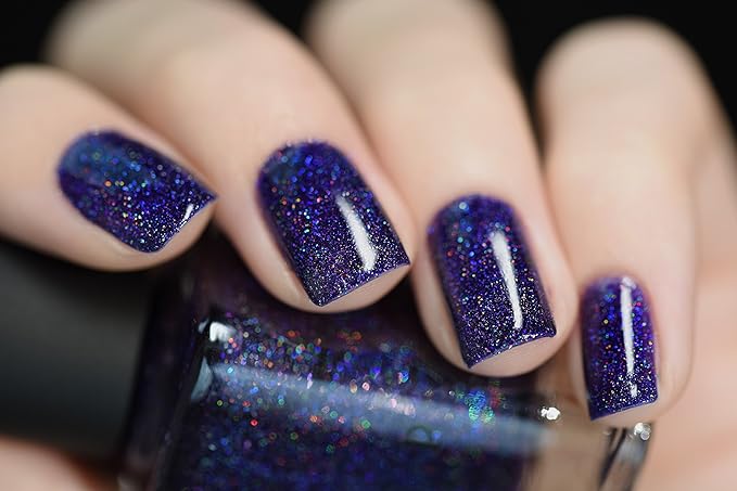 ILNP Lulu - Deep Grape Holographic Nail Polish