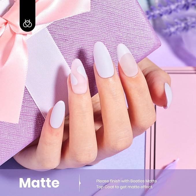 Beetles Lilac Purple Gel Polish - 1Pcs 15ml Lavender Violet Mauve Pale purple spring Gel Polish High Gloss UV Led Soak Off Nail Polish Nail Art Manicure Salon Periwinkle Color Nails