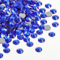 Beadsland 2880pcs Flat Back Crystal Rhinestones Round Gems for Nail Art and Craft Glue Fix,Sapphire,SS3,1.2-1.4mm