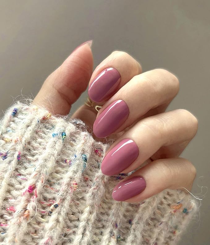Nail Polish Strips (No UV Lamp Needed) - 22 Pcs Salon Quality Gel Nail Stickers - Long Lasting Wraps (Drama Queen Jam Pink)