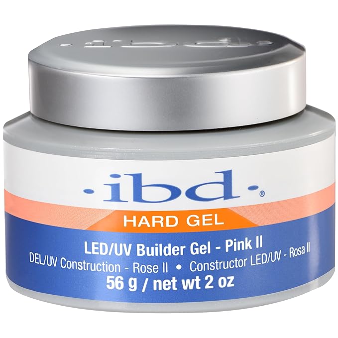 IBD Hard Gel LED/UV, Builder Gel, Pink II, 2 oz