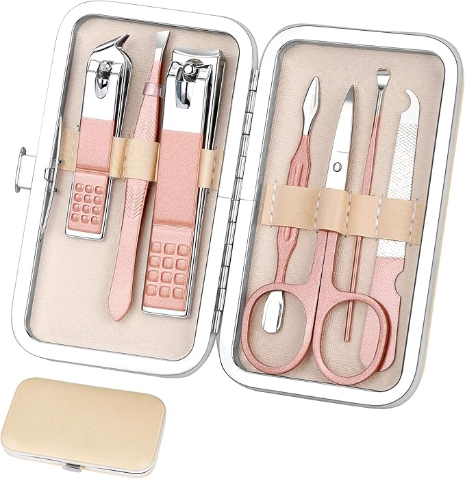 Manicure Set Women Nail Clippers Set Nail kit Manicure Pedicure Kits Professional Grooming Kit Nail Care Gift for Women Nail Sets Ultra Sharp Suitable for Home Travel Foot Hand Care Tools