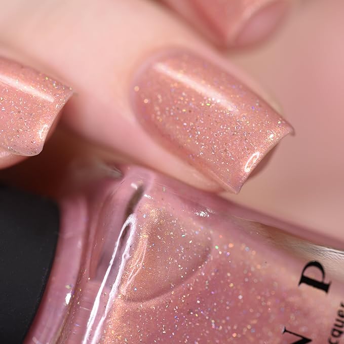 ILNP Bliss - Soft Pink Holographic Nail Polish