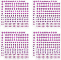 PATIKIL 1320 Pcs Acrylic Gem Sticker, 4 Size 3/4/5/6mm Self Adhesive Rhinestones Face Gem Stones Bling Jewelry for Nail Art Craft Clothes DIY Makeup Decoration Party, Dark Purple