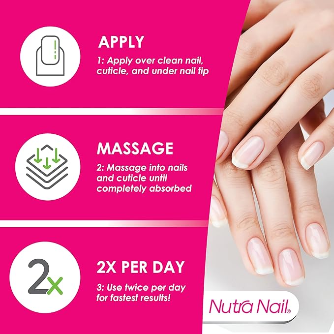 Nutra Nail 5 to 7 Day Growth Treatment - Fast Keratin Nail Hardener & Nail Strengthener for Thin Nails, Brittle & Damaged (0.47 Fl Oz)