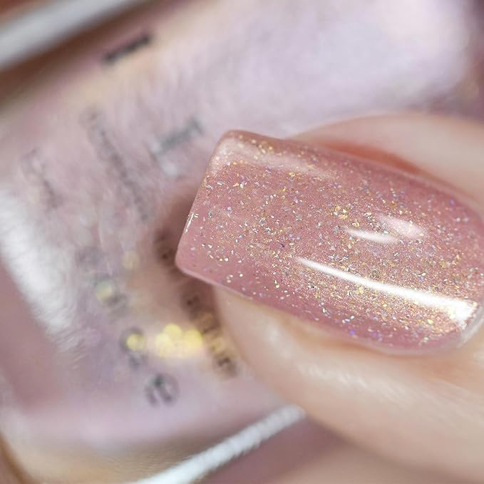 ILNP Bliss - Soft Pink Holographic Nail Polish